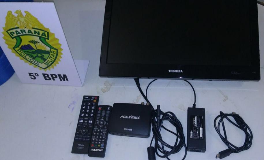 Policiais Militares recuperam objetos roubados e encaminham dois suspeitos no Norte do estado