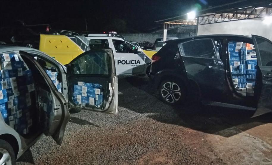 No Oeste do Paraná, Polícia Militar apreende droga, dinheiro, arma de fogo e cigarros contrabandeados