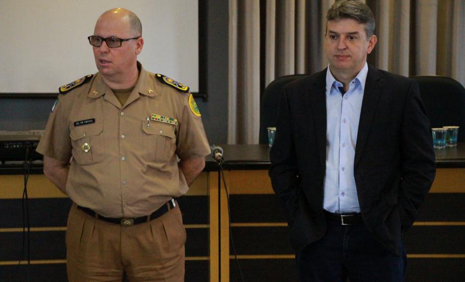 Curitiba, 23 de Fevereiro de 2018. 23-02-2018 SESP visita Comandante-Geral.