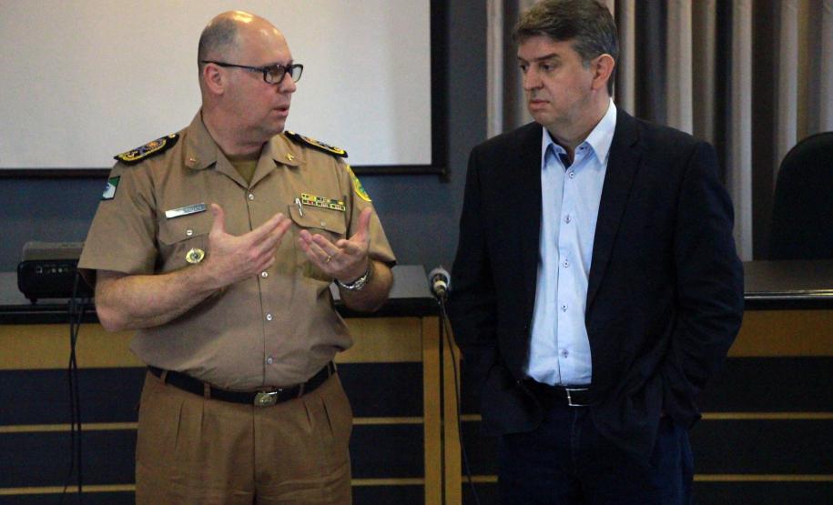 Curitiba, 23 de Fevereiro de 2018. 23-02-2018 SESP visita Comandante-Geral.