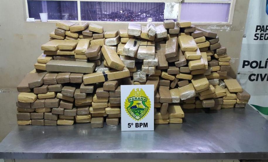 Polícia Militar apreende 268 quilos de maconha e oito veículos em ações distintas no Norte do estado