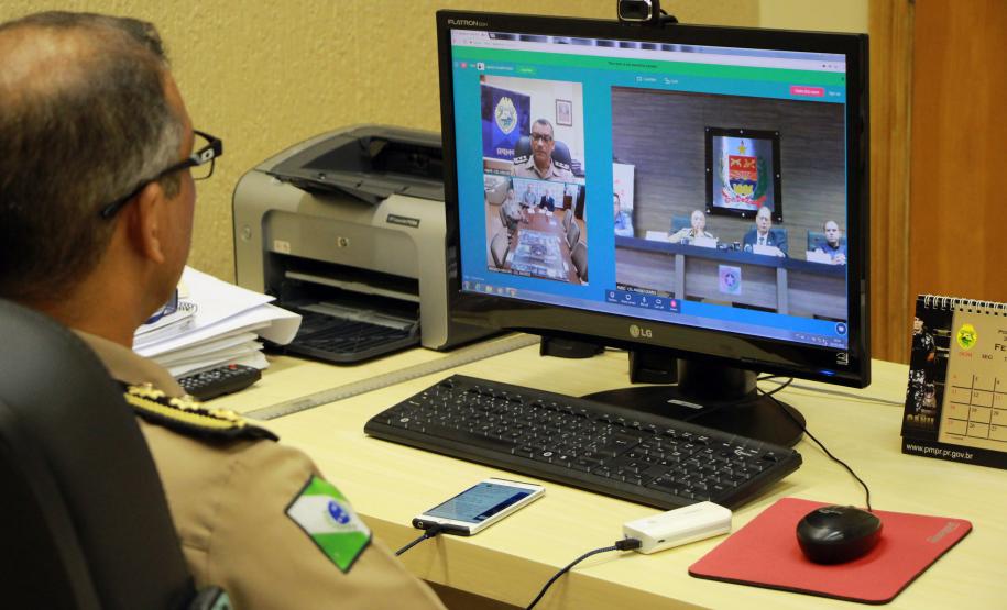 Curitiba, 01 de Março de 2018. Video conferência Operação Ferrolho.
