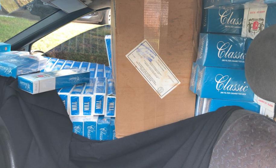 BPFRon apreende 500 pacotes de essência de narguilé e 40 caixas de cigarros contrabandeados no Oeste do estado BPFRon apreende 500 pacotes de essência de narguilé e 40 caixas de cigarros contrabandeados no Oeste do estado