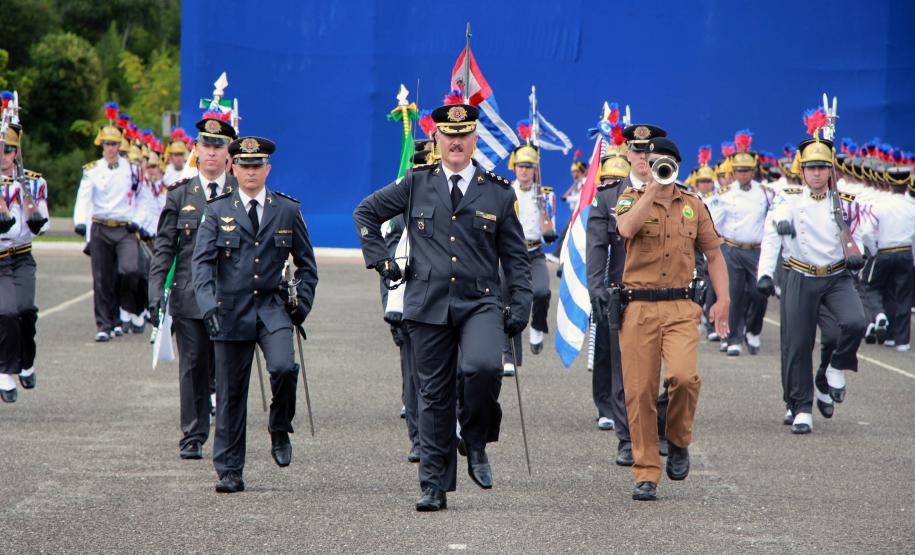 Curitiba, 09 de Março de 2018. APMG comemora 47 anos durante solenidade com entrega do Espadim Tiradentes e medalha de Mérito de Ensino