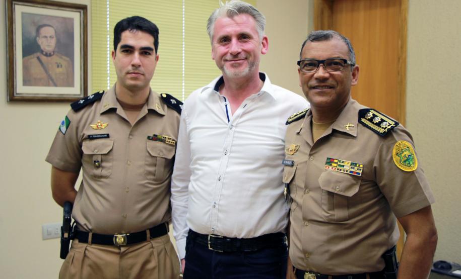 Curitiba, 09 de março de 2018. Policial alemão visita QCG