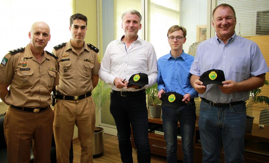 Curitiba, 09 de março de 2018. Policial alemão visita QCG