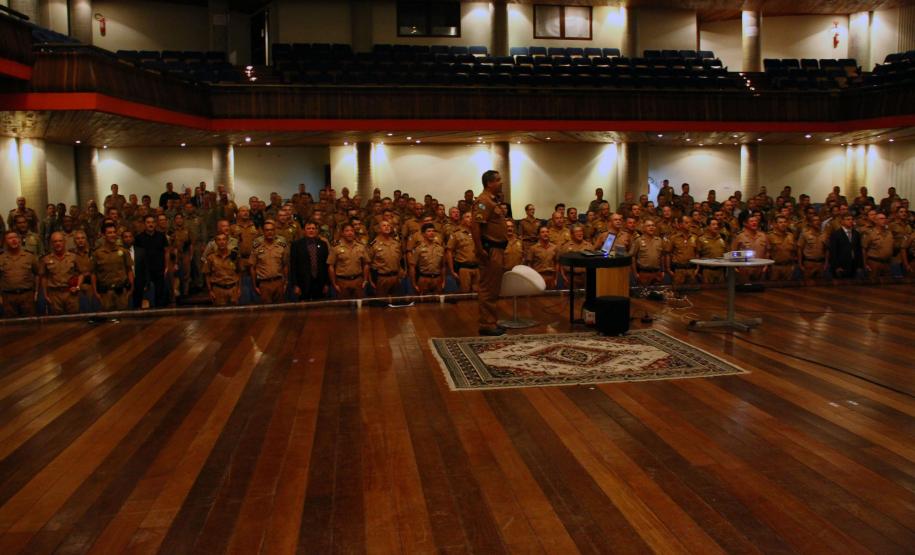 Curitiba, 15 de Março de 2018. Reunião do Comandante Geral com oficiais superiores.