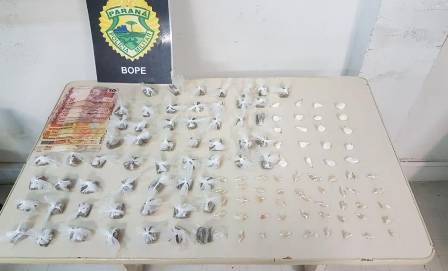 BOPE recupera cigarros roubados e apreende drogas na Capital e RMC BOPE recupera cigarros roubados e apreende drogas na Capital e RMC