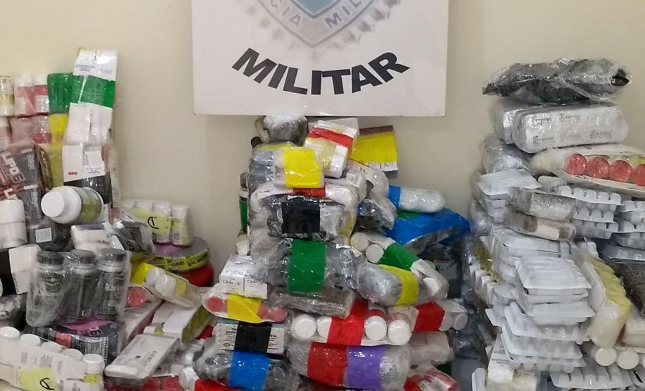 PM apreende anabolizantes e medicamentos contrabandeados em Toledo (PR), no Oeste do estado PM apreende anabolizantes e medicamentos contrabandeados em Toledo (PR), no Oeste do estado