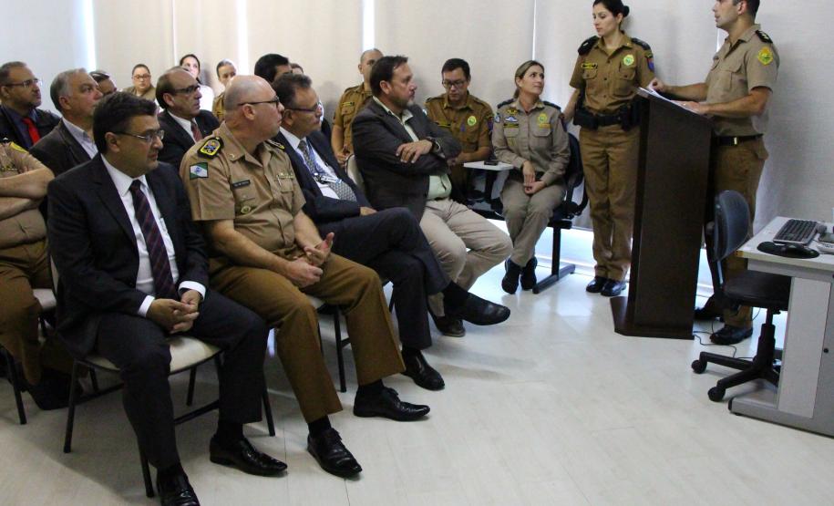 SECRETÁRIO DE ESTADO DA SAÚDE DO PARANÁ MICHELE CAPUTO NETO E O COMANDANDANTE DA POLÍCIA MILITAR DO PARANÁ CEL MAURÍCIO TORTATO