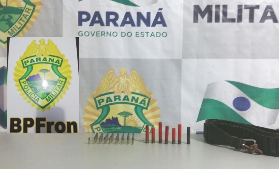 No Oeste do PR, BPFron apreende cigarros e munições em ações nas cidades de Cascavel e Guaíra