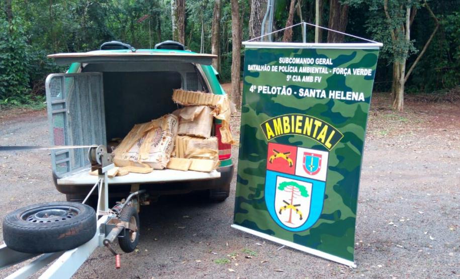 Policiais militares ambientais apreendem pouco mais de 130 quilos de maconha no Oeste do PR