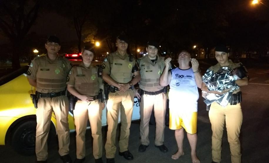 No Noroeste do estado, militares estaduais agem rapidamente e socorrem recém-nascido que se afogou com leite materno