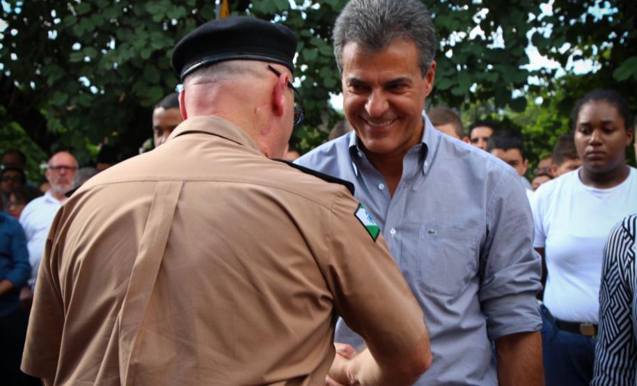 Governador Beto Richa e o Comandante Geral da Polícia Militar Coronel QOPM Mauricio Tortato