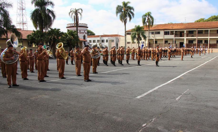 Curitiba, 05 de abril de 2018. Entrega de Medalhas do 1º CRPM
