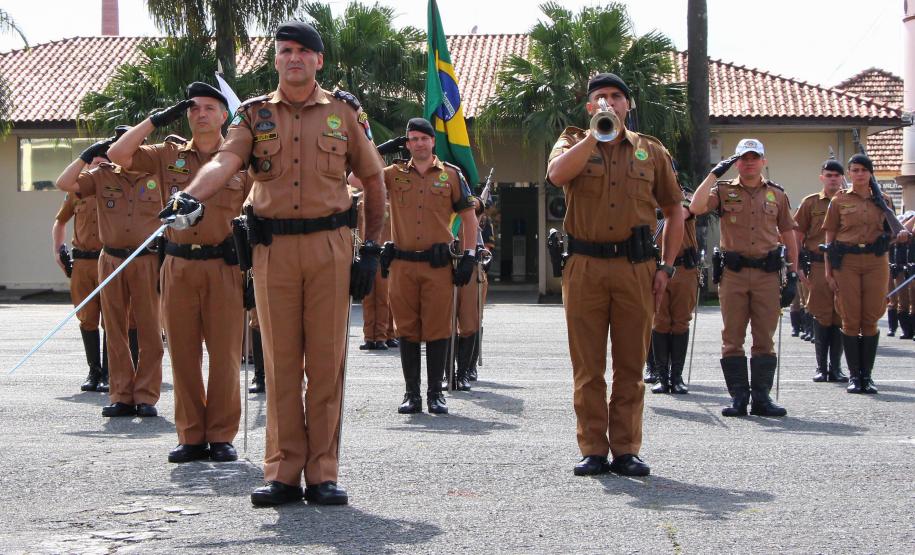 Curitiba, 05 de abril de 2018. Entrega de Medalhas do 1º CRPM