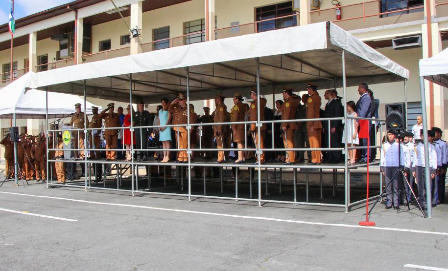 Curitiba, 05 de abril de 2018. Entrega de Medalhas do 1º CRPM