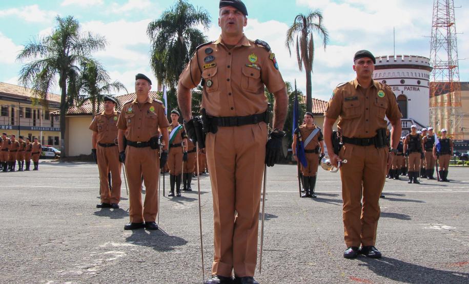 Curitiba, 05 de abril de 2018. Entrega de Medalhas do 1º CRPM