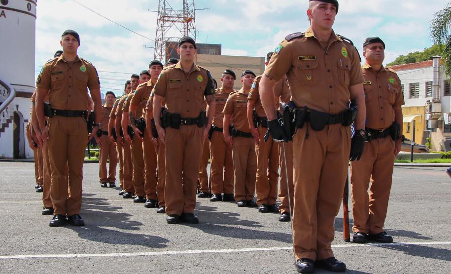 Curitiba, 05 de abril de 2018. Entrega de Medalhas do 1º CRPM