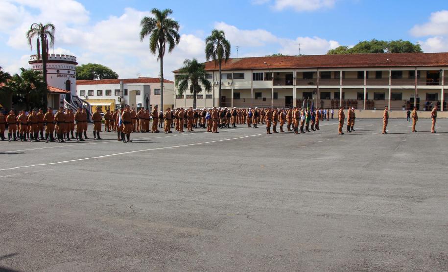 Curitiba, 05 de abril de 2018. Entrega de Medalhas do 1º CRPM