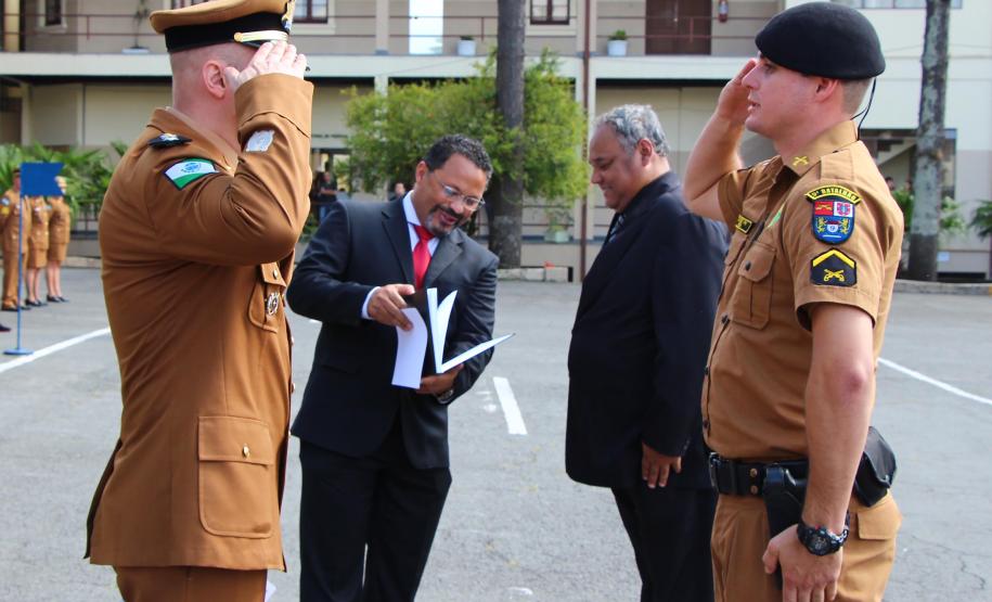 Curitiba, 05 de abril de 2018. Entrega de Medalhas do 1º CRPM