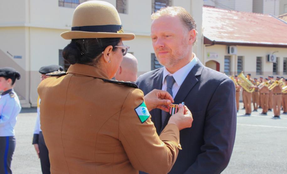 Curitiba, 05 de abril de 2018. Entrega de Medalhas do 1º CRPM