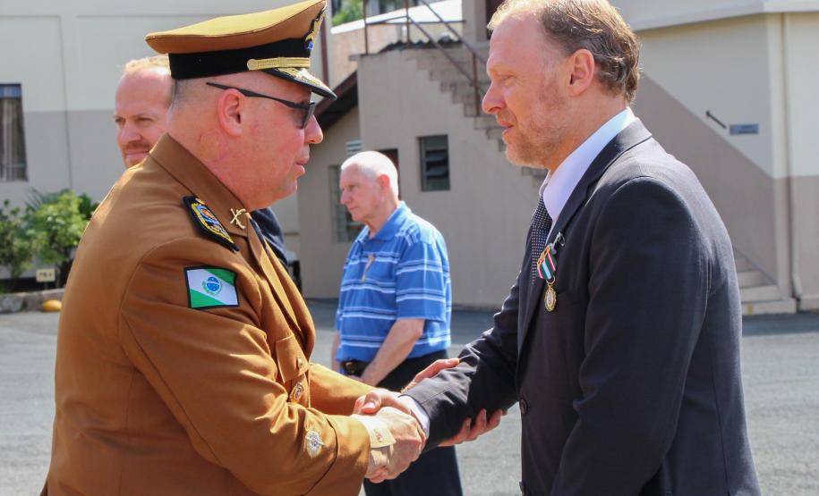 Curitiba, 05 de abril de 2018. Entrega de Medalhas do 1º CRPM