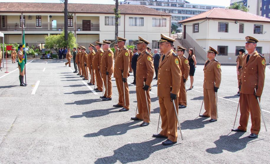 Curitiba, 05 de abril de 2018. Entrega de Medalhas do 1º CRPM
