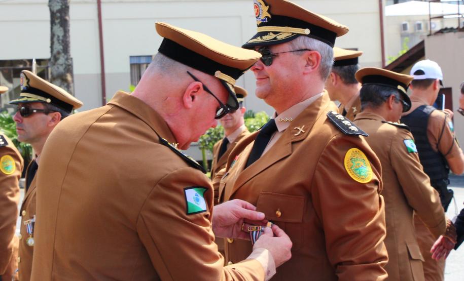 Curitiba, 05 de abril de 2018. Entrega de Medalhas do 1º CRPM