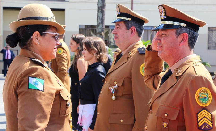 Curitiba, 05 de abril de 2018. Entrega de Medalhas do 1º CRPM