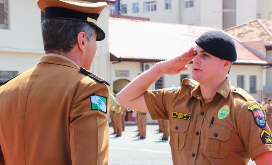 Curitiba, 05 de abril de 2018. Entrega de Medalhas do 1º CRPM