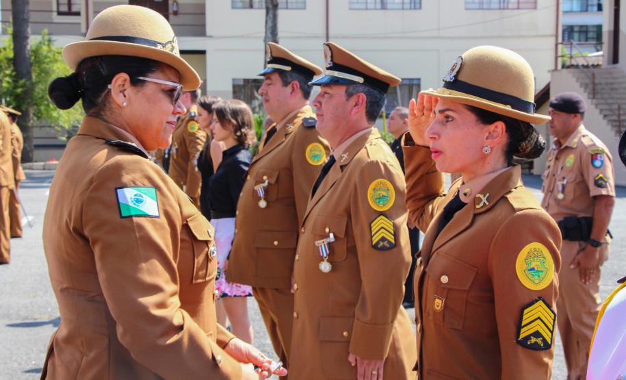 Curitiba, 05 de abril de 2018. Entrega de Medalhas do 1º CRPM