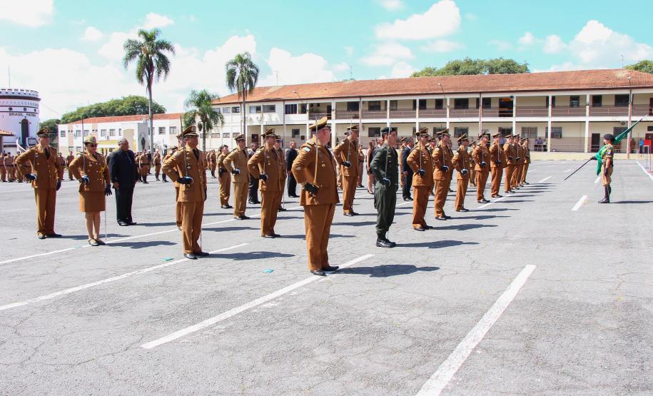 Curitiba, 05 de abril de 2018. Entrega de Medalhas do 1º CRPM