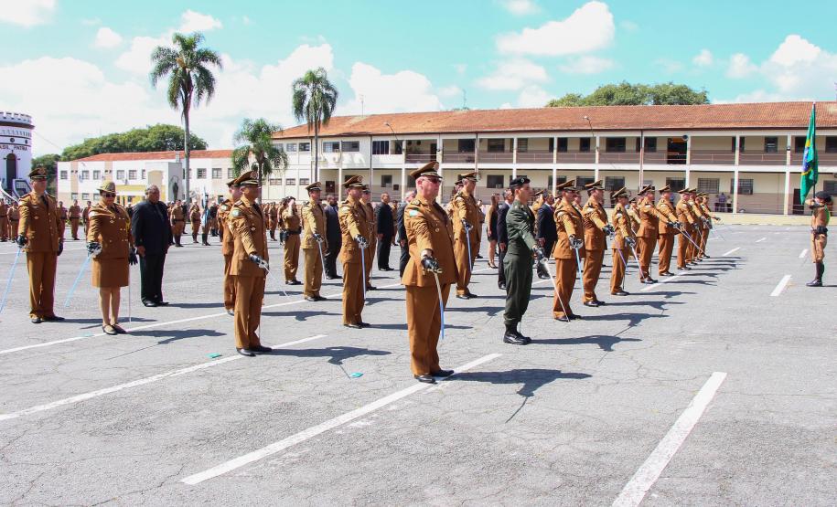 Curitiba, 05 de abril de 2018. Entrega de Medalhas do 1º CRPM