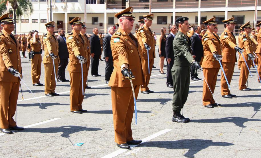 Curitiba, 05 de abril de 2018. Entrega de Medalhas do 1º CRPM