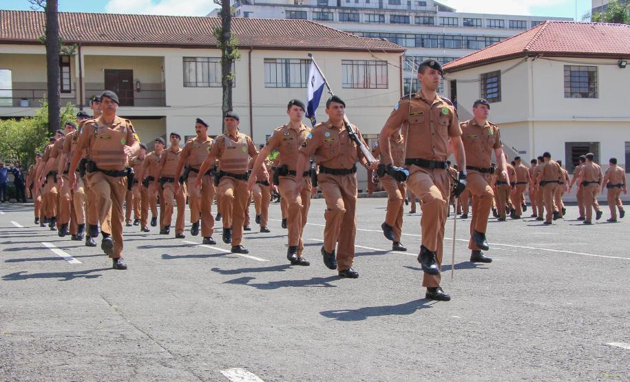 Curitiba, 05 de abril de 2018. Entrega de Medalhas do 1º CRPM