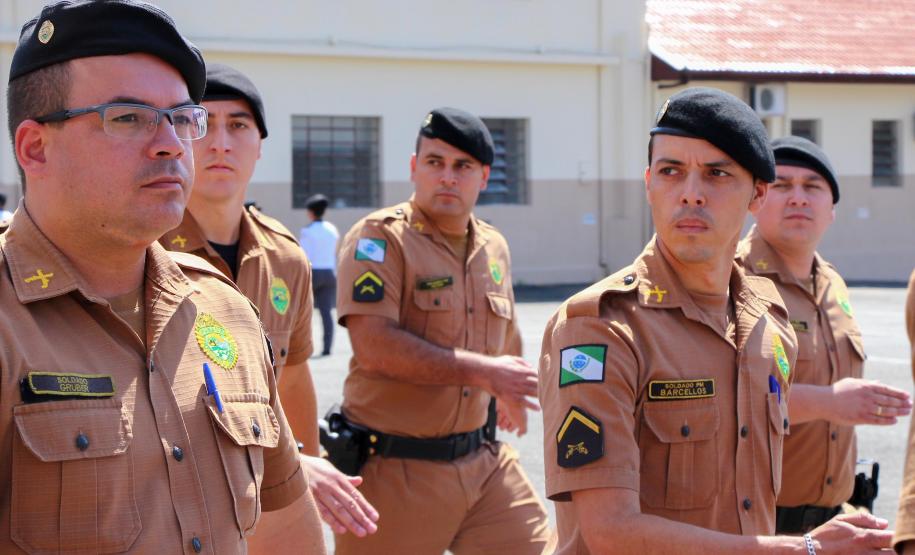 Curitiba, 05 de abril de 2018. Entrega de Medalhas do 1º CRPM