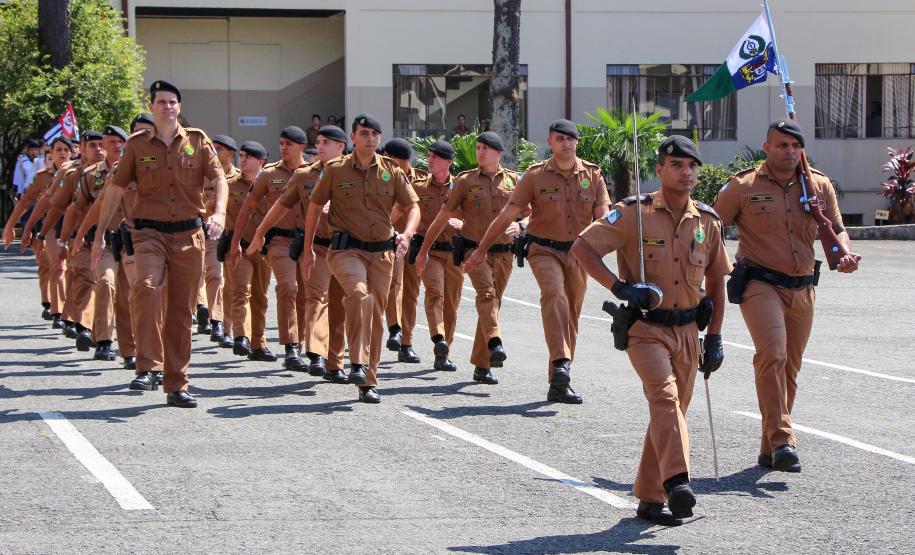 Curitiba, 05 de abril de 2018. Entrega de Medalhas do 1º CRPM