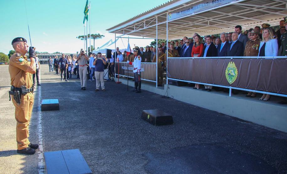 Curitiba, 11 de abril de 2018. Passagem de Comando da PMPRCoronel Audilene Rosa de Paula Dias Rocha assume o Comando Da PMPR