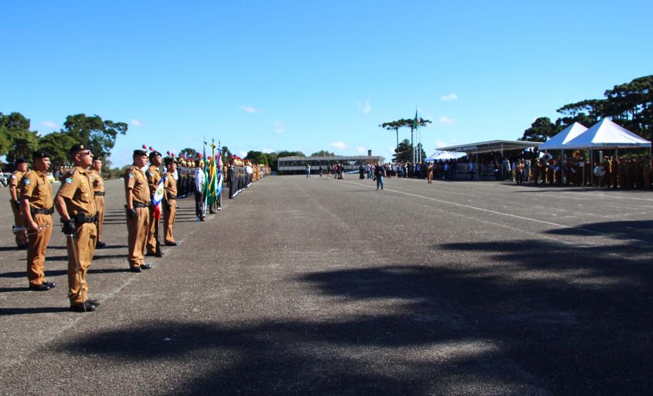 Curitiba, 11 de abril de 2018. Passagem de Comando da PMPRCoronel Audilene Rosa de Paula Dias Rocha assume o Comando Da PMPR