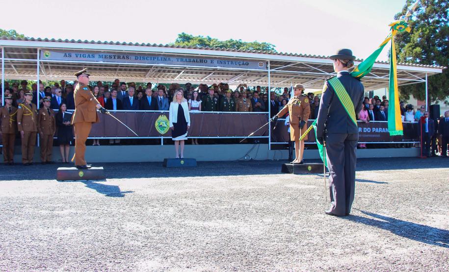 Curitiba, 11 de abril de 2018. Passagem de Comando da PMPRCoronel Audilene Rosa de Paula Dias Rocha assume o Comando Da PMPR