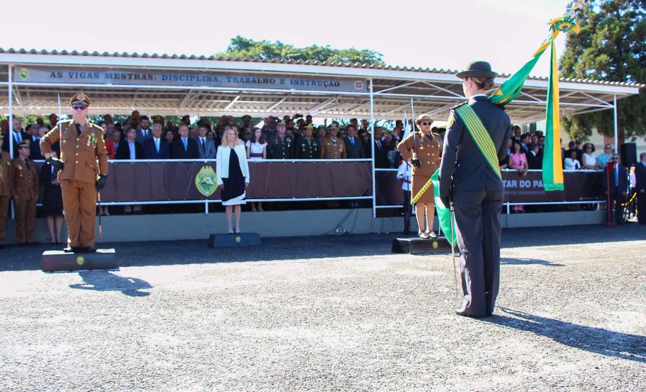 Curitiba, 11 de abril de 2018. Passagem de Comando da PMPRCoronel Audilene Rosa de Paula Dias Rocha assume o Comando Da PMPR