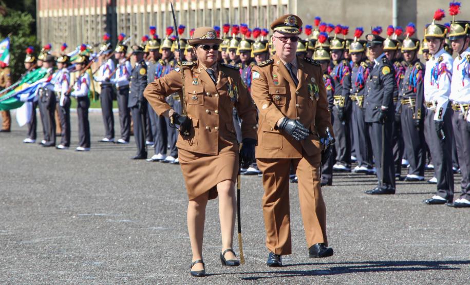 Curitiba, 11 de abril de 2018. Passagem de Comando da PMPRCoronel Audilene Rosa de Paula Dias Rocha assume o Comando Da PMPR