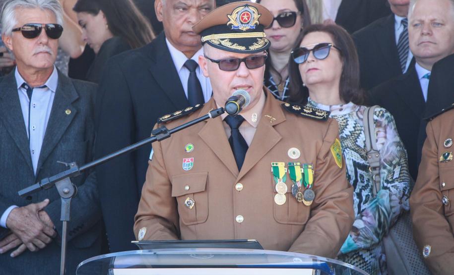 Curitiba, 11 de abril de 2018. Passagem de Comando da PMPRCoronel Audilene Rosa de Paula Dias Rocha assume o Comando Da PMPRCoronel Mauricio Tortato