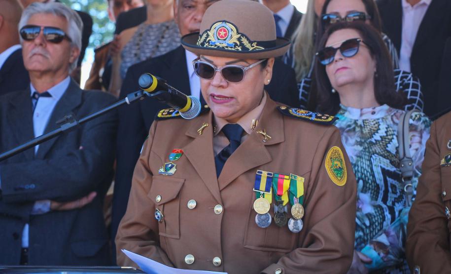 Curitiba, 11 de abril de 2018. Passagem de Comando da PMPRCoronel Audilene Rosa de Paula Dias Rocha assume o Comando Da PMPR