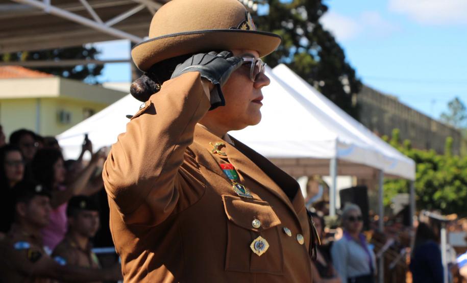 Curitiba, 11 de abril de 2018. Passagem de Comando da PMPRCoronel Audilene Rosa de Paula Dias Rocha assume o Comando Da PMPR