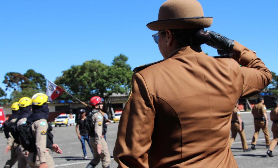 Curitiba, 11 de abril de 2018. Passagem de Comando da PMPRCoronel Audilene Rosa de Paula Dias Rocha assume o Comando Da PMPR