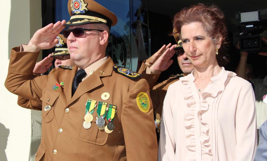 Curitiba, 11 de abril de 2018. Passagem de Comando da PMPRCoronel Audilene Rosa de Paula Dias Rocha assume o Comando Da PMPR