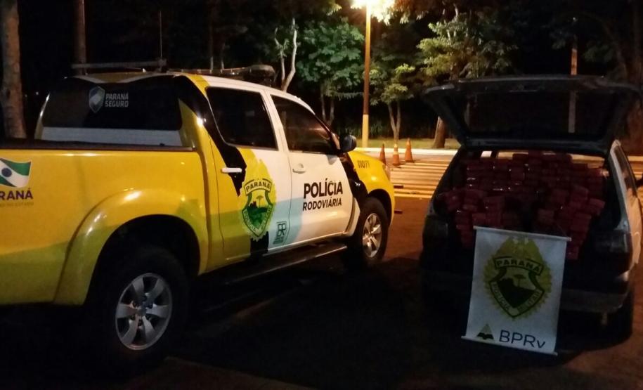 BPRv apreende mais de 107 quilos de maconha em Diamante do Oeste (PR)