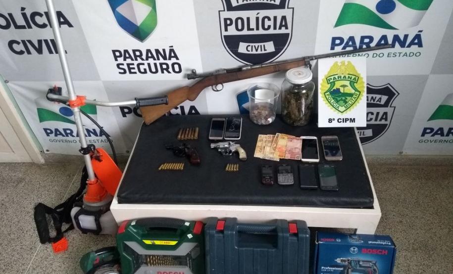 Em Imbituva (PR), PM e PC cumprem Mandados de Busca e Apreensão; três são presos